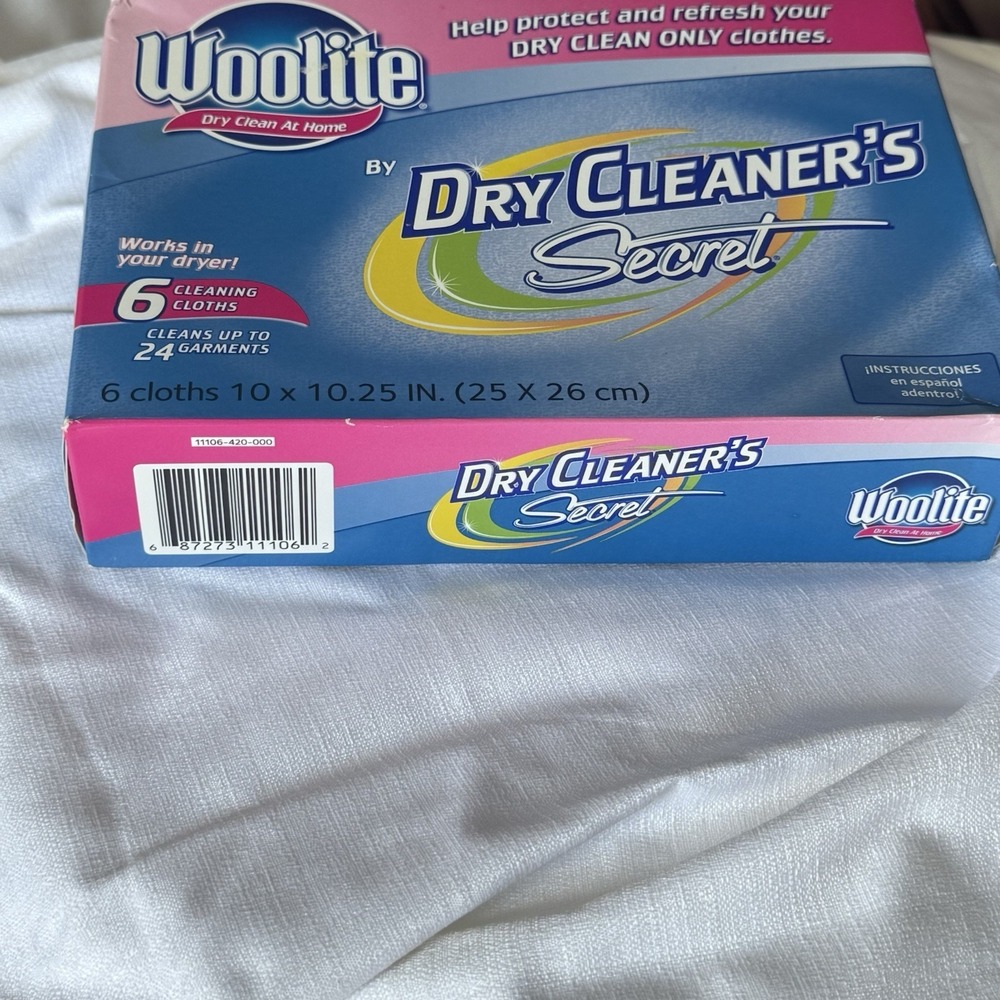 Woolite Dry Cleaner's Secret At Home Dry Clean 6 Cloths - Cleans 24 Garments - Picture 3 of 3